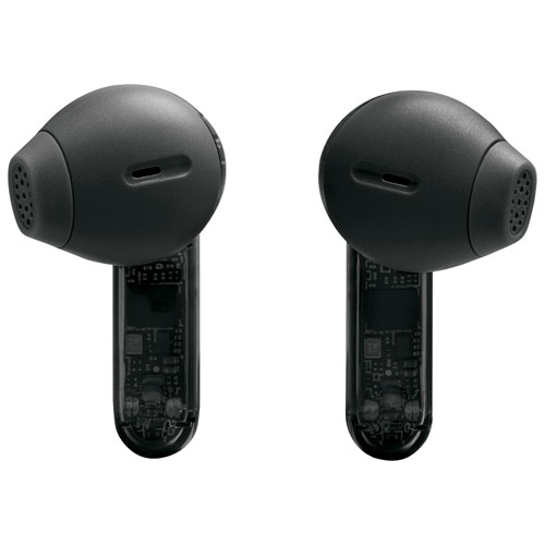 Écouteurs boutons 100 % sans fil à suppression du bruit Tune Flex 2 édition Ghost de JBL - Noir fantôme