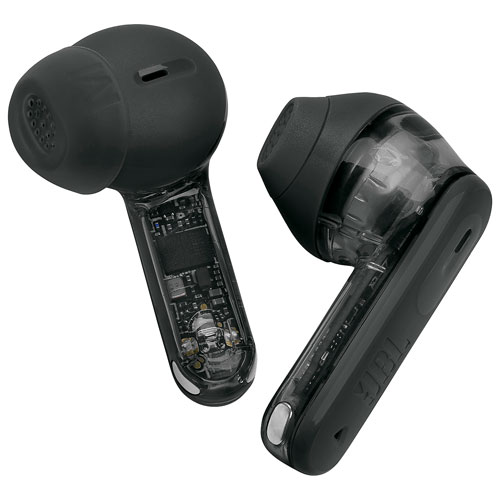 Écouteurs boutons 100 % sans fil à suppression du bruit Tune Flex 2 édition Ghost de JBL - Noir fantôme