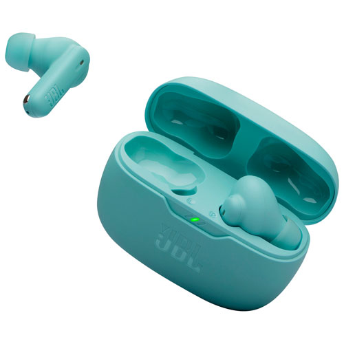 Écouteurs boutons 100 % sans fil à suppression du bruit Vibe Beam 2 de JBL - Bleu
