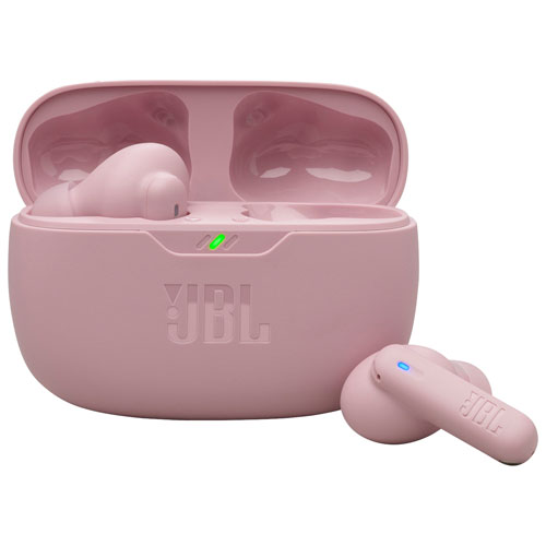 Écouteurs boutons 100 % sans fil à suppression du bruit Vibe Beam 2 de JBL - Rose