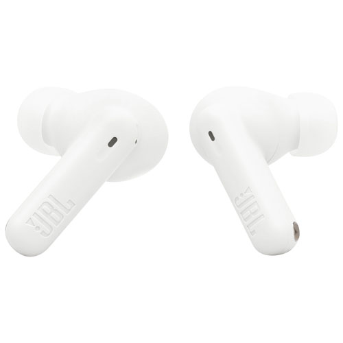 Écouteurs boutons 100 % sans fil à suppression du bruit Vibe Beam 2 de JBL - Blanc