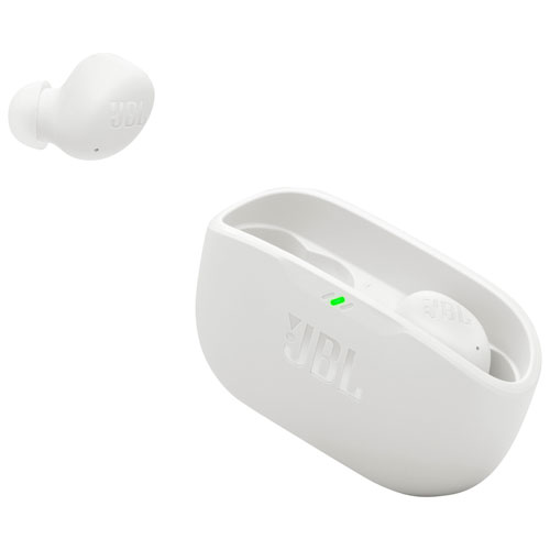 Écouteurs boutons 100 % sans fil à suppression du bruit Vibe Buds 2 de JBL - Blanc