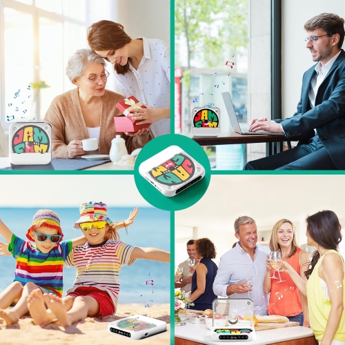 Lecteur CD portatif avec Bluetooth, mini lecteur CD rechargeable, haut-parleur haute fidélité intégré, lecteur CD Walkman avec écran LCD,