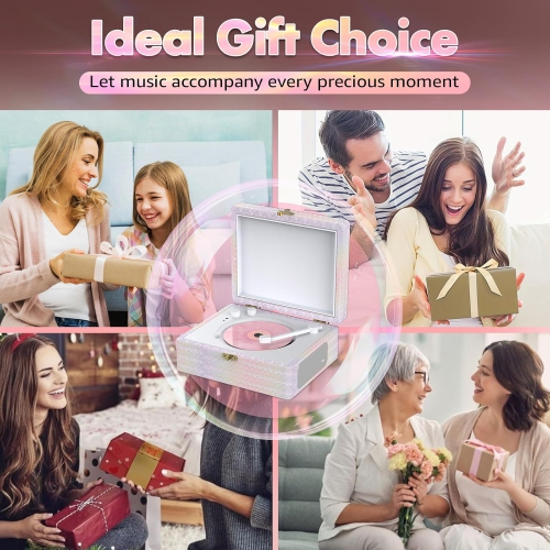 Portable CD Player,Bluetooth Speaker Desktop CD Player,Rechargeable CD Player with Bluetooth Input,USB Playback,AUX in,Headphone Jack,Remote