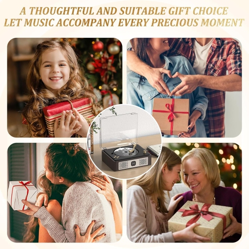 Lecteur CD portatif Bluetooth,Lecteur CD portatif rétro,Lecteurs CD de bureau pour la maison,Haut-parleurs intégrés, Prise pour écouteurs