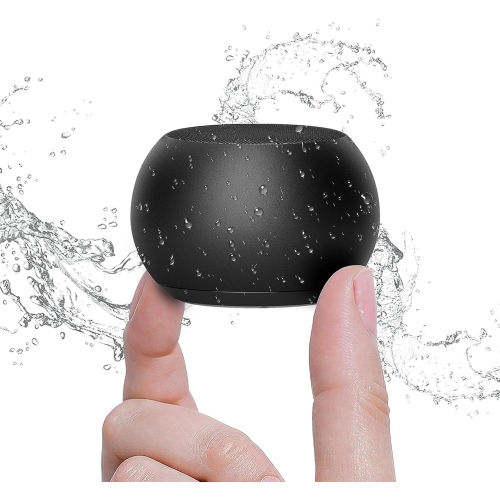 Small Speaker,Bluetooth Shower Speaker with Stereo Sound & Bass,Mini Wireless Speaker,Shower Speaker for Room Hiking Biking-Black