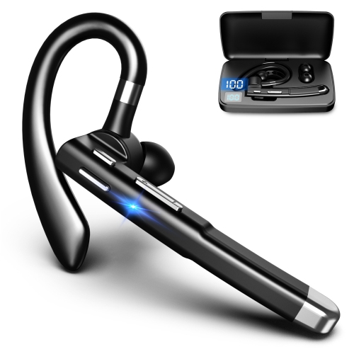 MYACUC  Bluetooth Headset Wireless Headset With Microphone Bluetooth Earpiece Trucker Headset-Black