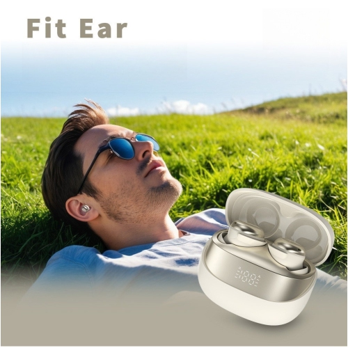 Sleep Earbuds Bluetooth In-Ear Headphones,Mini Sleep Headphones for Side Sleepers,Small Earphones with Charging Case,Clear Calls Earphones-Beige