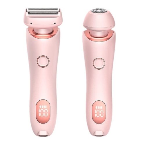 Double Head Women Hair Shaver,2 in 1 Portable Electric Hair Shaver,Electric Bikini Line Shaver for Women,Wet & Dry Use,for Armpit,Private