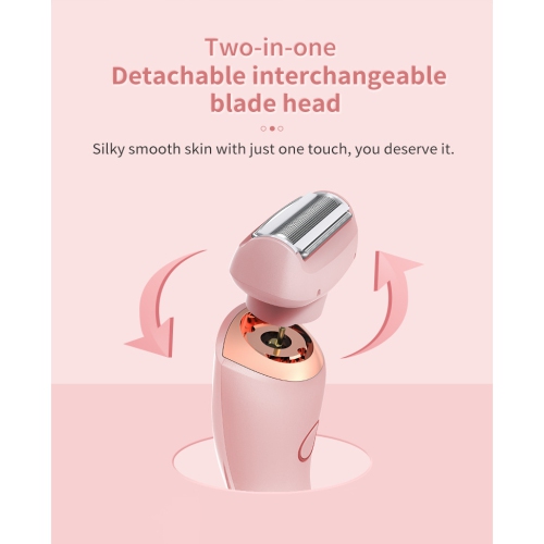 Double Head Women Hair Shaver,2 in 1 Portable Electric Hair Shaver,Electric Bikini Line Shaver for Women,Wet & Dry Use,for Armpit,Private
