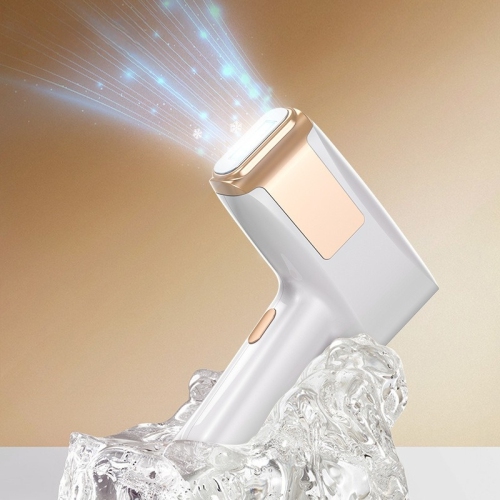 Rasoir à cheveux sans douleur Freezing Point Épilateur Strong Pulse Appareil d'épilation IPL Épilateur laser pour usage domestique - Blanc