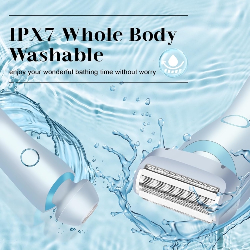 Dual Head Electric Shaver Razors for Women,2-IN-1 Electric Razor for Legs Underarm Face,Wet Dry Use Rechargeable Bikini Trimmer,Women Hair