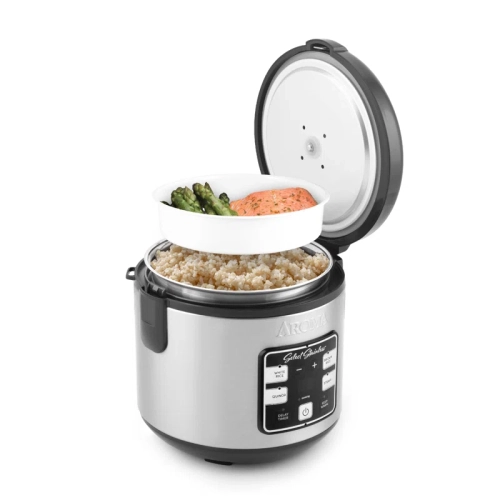 Aroma Select 4-Cup Stainless Rice Cooker & Multicooker, 2 Qt