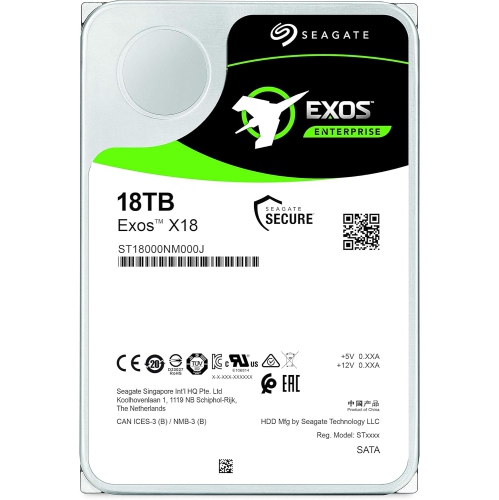 000&nbsp;J – 16&nbsp;To 7200&nbsp;tr/min SATA EXOS X18 HDD 512E/4KNSATA SED, 256&nbsp;Mo 3,5
