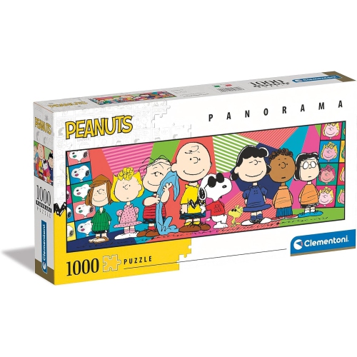 Clementoni - 39805 - Panorama Casse-tête Peanuts - Casse-tête de 1000 morceaux, Casse-tête pour adultes, Casse-tête de bande dessinée - Made in Italy