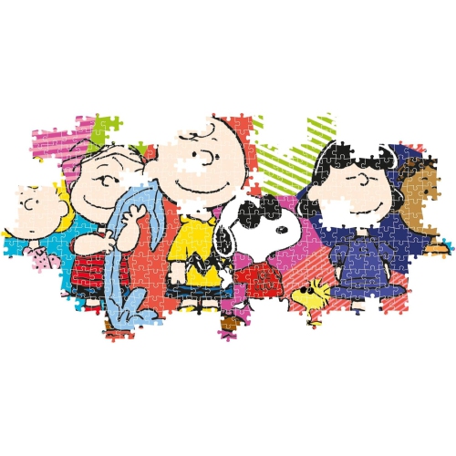 Clementoni - 39805 - Panorama Casse-tête Peanuts - Casse-tête de 1000 morceaux, Casse-tête pour adultes, Casse-tête de bande dessinée - Made in Italy