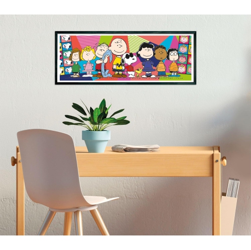 Clementoni - 39805 - Panorama Casse-tête Peanuts - Casse-tête de 1000 morceaux, Casse-tête pour adultes, Casse-tête de bande dessinée - Made in Italy