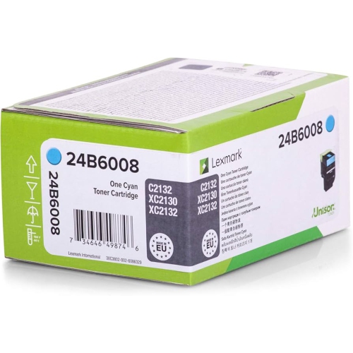 ** GARANTIE DE 365 JOURS ** LEXMARK 24B6008. Cartouche d'encre en poudre cyan authentique, pour&nbsp;: C2132, XC2130, XC2132. Par AZURIX-DEALS CANADA
