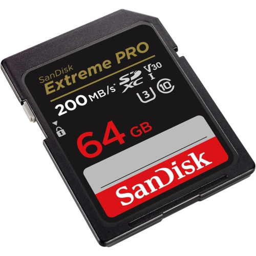 SanDisk Extreme PRO 64GB UHS-I U3 SDXC Memory Card for 4K Ultra High Definition Photos and Videos Plus a USB 2.0 Card Reader