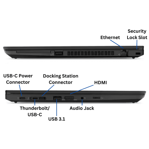 Lenovo ThinkPad T490 14" FHD Laptop - Intel Core i7-8665U - 16GB DDR4 - 256GB SSD - Windows 11 Pro - Black by LENOVO - Refurbished condition - Image 3