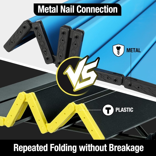 Table de camping pliable et portative de PetginHome, table d'appoint compacte en aluminium ultraléger, table légère pliable avec sac de transport