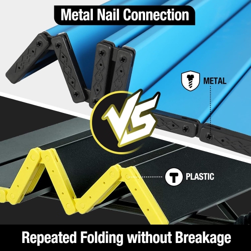 Table de camping pliable et portative de PetginHome, table d'appoint compacte en aluminium ultraléger, table légère pliable avec sac de transport