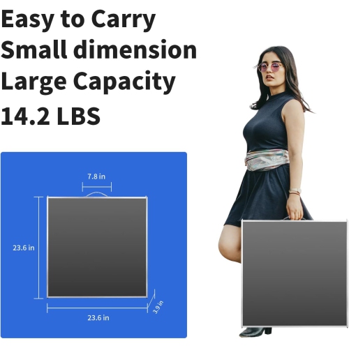 Petite table pliante de 6 pi Table de camping pliable Table de barbecue Table de pique-nique Portable Mesh 3 Hauteur réglable pour pique-nique, plage