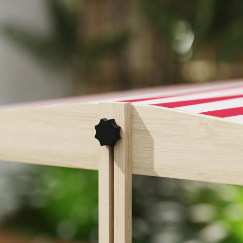 Outsunny Kids Sandbox with Cover, Wooden Sand Box with Adjustable Cover, Kitchen Playset Toys, Seat, Storage, Outdoor Sand Play for 3-7 Years Old, 45