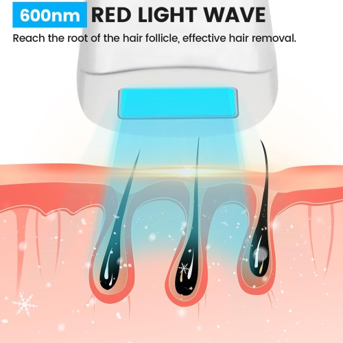 Laser Hair Removal for Women Men,IPL Hair Removal Device for Home Use,Painless Hair Remover for Facial Body Bikini Legs Armpits 6 Modes Epilator-White