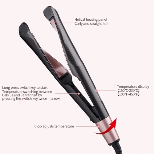 2 in 1 Hair Straightener Curler Portable Ceramic Curling Wands Hair Tools for Home and Travel