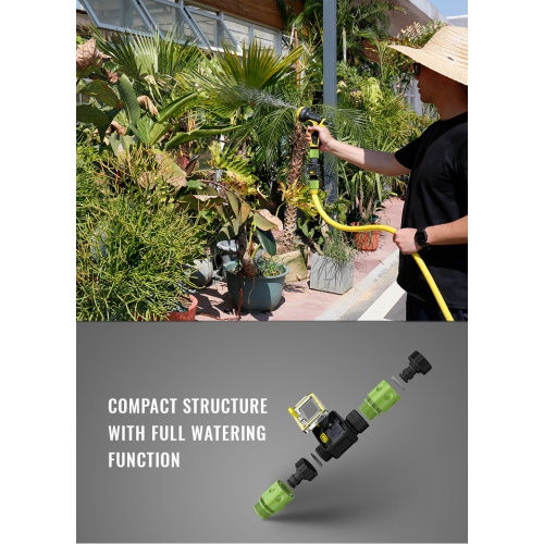 Digital Water Flow Meter,RV Water Meter for Outdoor Garden Hose,Watering,Irrigation,RV Travel,Water Consumption Measuring Water Flow Meter-Gray