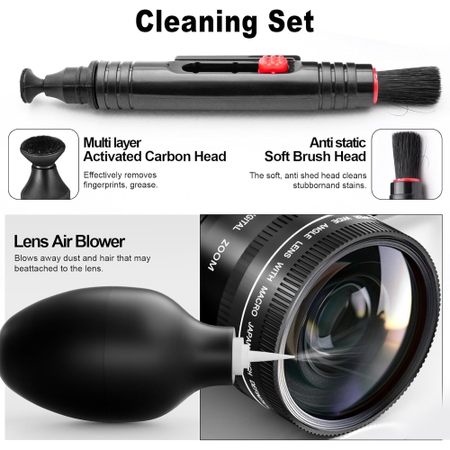 NBD 4K Digital Cameras for Photography, 48MP Vlogging Camera for YouTube with Microphone & Tripod Grip, Video Camera with Wide-Angle&Macro Lens,