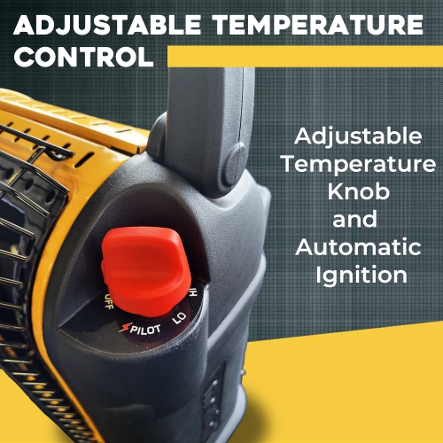 Martin CHS7 Portable Infrared Heater - 7000 BTU Propane Gas Radiant Heater for Outdoor Use, Works with 1lb Tanks; Heating for Camping, Fishing,