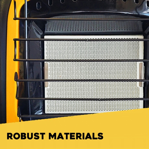 Martin CHS10T Portable Infrared Heater, 10000 BTU Propane Gas Radiant Heater with Thermostat, Outdoor Use, Works with 1lb Tanks; Heating for Camping,