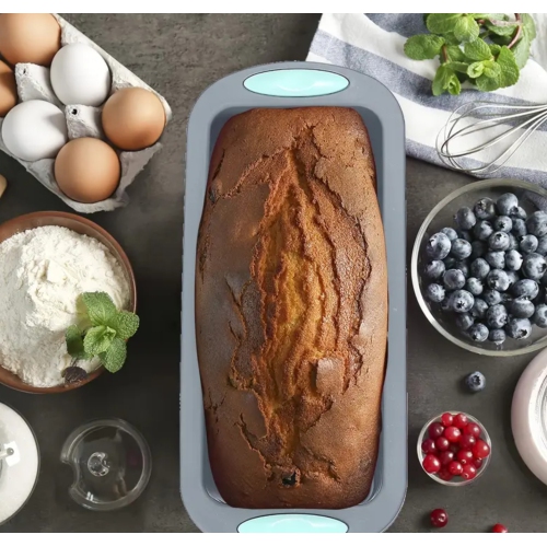 45pcs Nonstick Silicone Baking Set, Bakeware Set with Cookie Sheets, Cake Muffin Bread Pan, Loaf Pan, Cake Pan, Pizza Pan, Mini Cupcake mold, Bundt