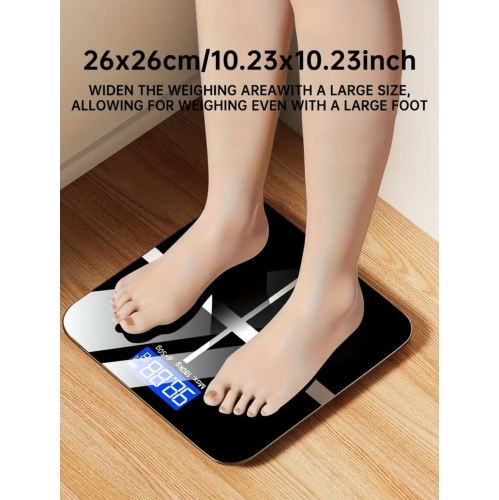High-precision Weight Scale With LED High-definition Display Screen And Temperature Display, Ultra Wide Platform,.