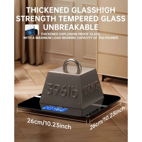 High-precision Weight Scale With LED High-definition Display Screen And Temperature Display, Ultra Wide Platform,.