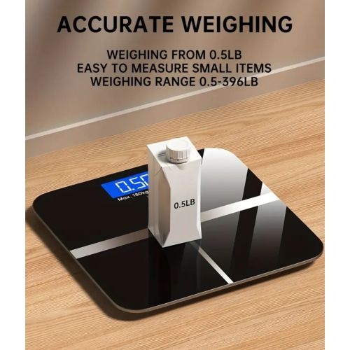 High-precision Weight Scale With LED High-definition Display Screen And Temperature Display, Ultra Wide Platform,.