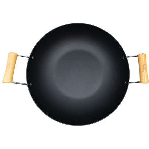 Verka Anodised Iron Wok, 36 cm