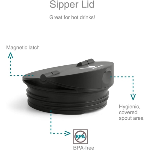 VAYA DRYNK 350 ml 3 in 1 Thermosteel Vacuum Insulated Gulper and Sipper Water Bottle with 2 Cups, Thermosteel Flask, Red