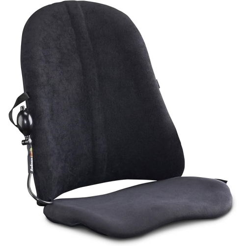 EmbraceAirPlus Deluxe Backrest & Inline Seat Cushion Combo - BLK
