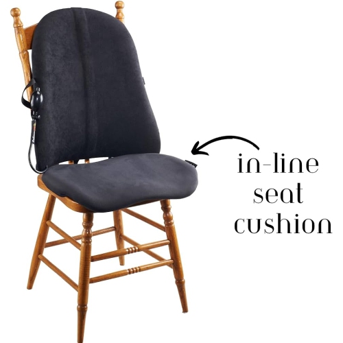 EmbraceAirPlus Deluxe Backrest & Inline Seat Cushion Combo - BLK