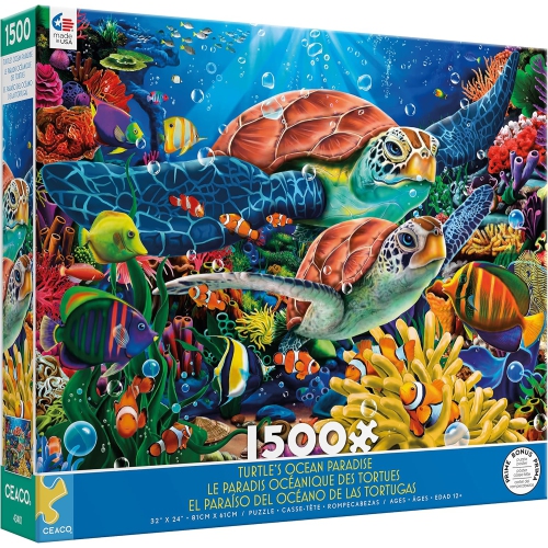 Ceaco - Ocean Collection - Turtles - 1500 Piece Jigsaw Puzzle