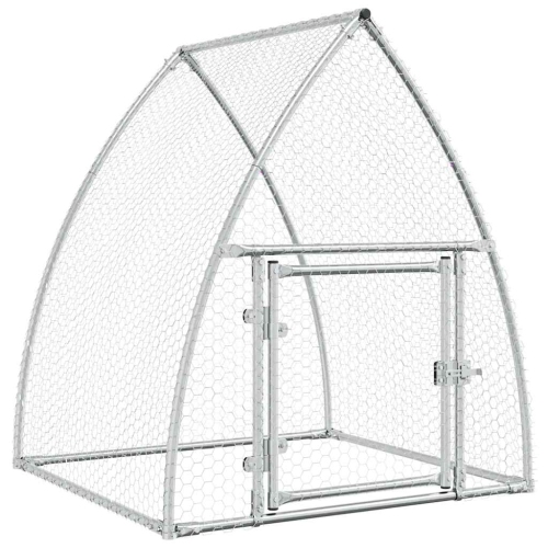 VIDAXL  Chicken Cage 100X105X120 Cm Galvanised Steel In Silver