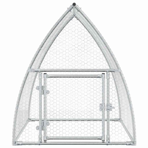 vidaXL Chicken Cage Silver 100x105x120 cm Galvanised Steel