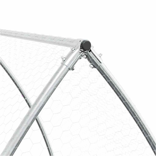 vidaXL Chicken Cage Silver 100x105x120 cm Galvanised Steel