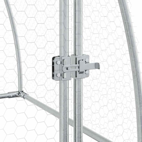 vidaXL Chicken Cage Silver 100x105x120 cm Galvanised Steel