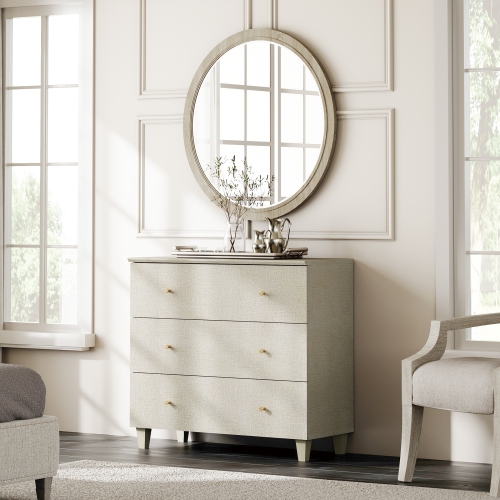 Nightstand with 3 Wide Drawers for Bedroom, Modern Wood Bedside Table Chest Dresser Tall Night Stand, Large Sofa Side End Table for Living Room,