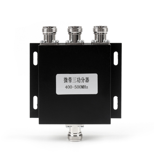 1Pc UHF 3 Way Antenna Power Splitter 400-500MHZ Radio Repeater Power Diveder