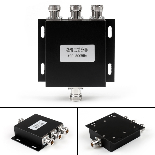 5Pcs UHF 3 Way Antenna Power Splitter 400-500MHZ Radio Repeater Power Diveder